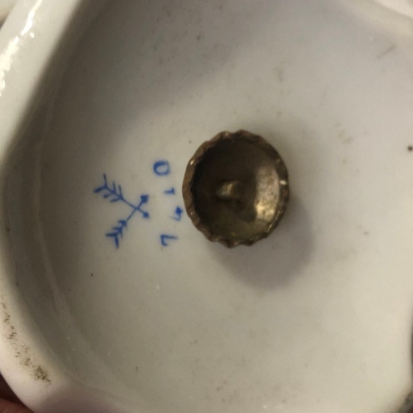 Vintage Kalk German Ceramic Compote Pedestal, Candy Dish, Dessert Dish - Picture 5 of 8